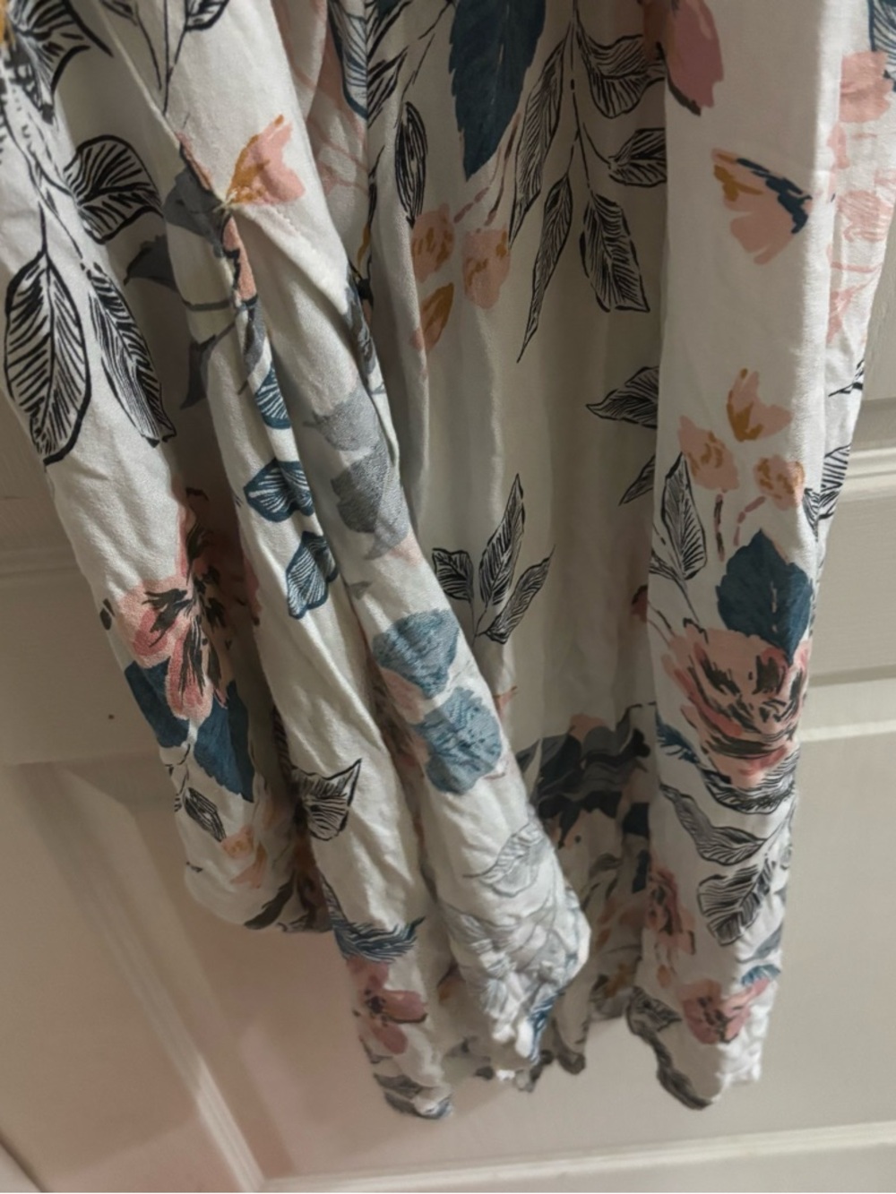 saltwater LUXE Cream Floral Cutout Jumpsuit cropped leg - Picture 4 of 6